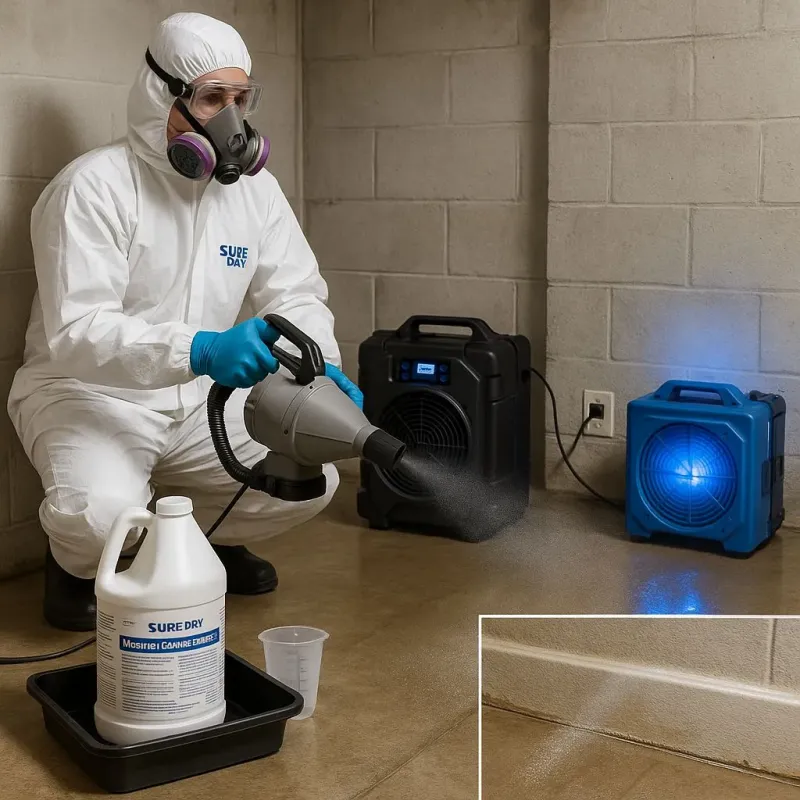 Sanitization and Odor Removal process in Berkley, MI